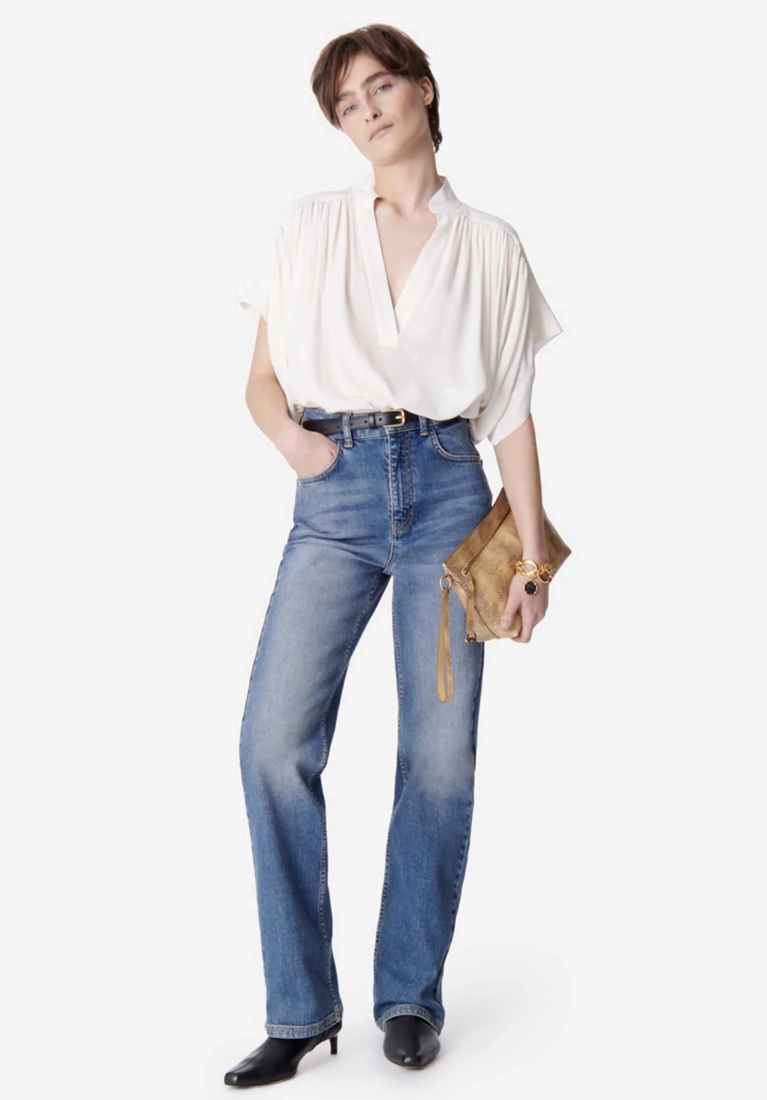 Blouse 5hva01-v09005 Blanc - Image 4