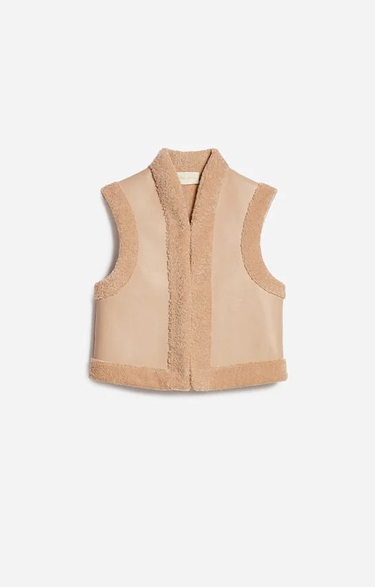 Gilet 4hva41-v02707 Biscuit - Image 2