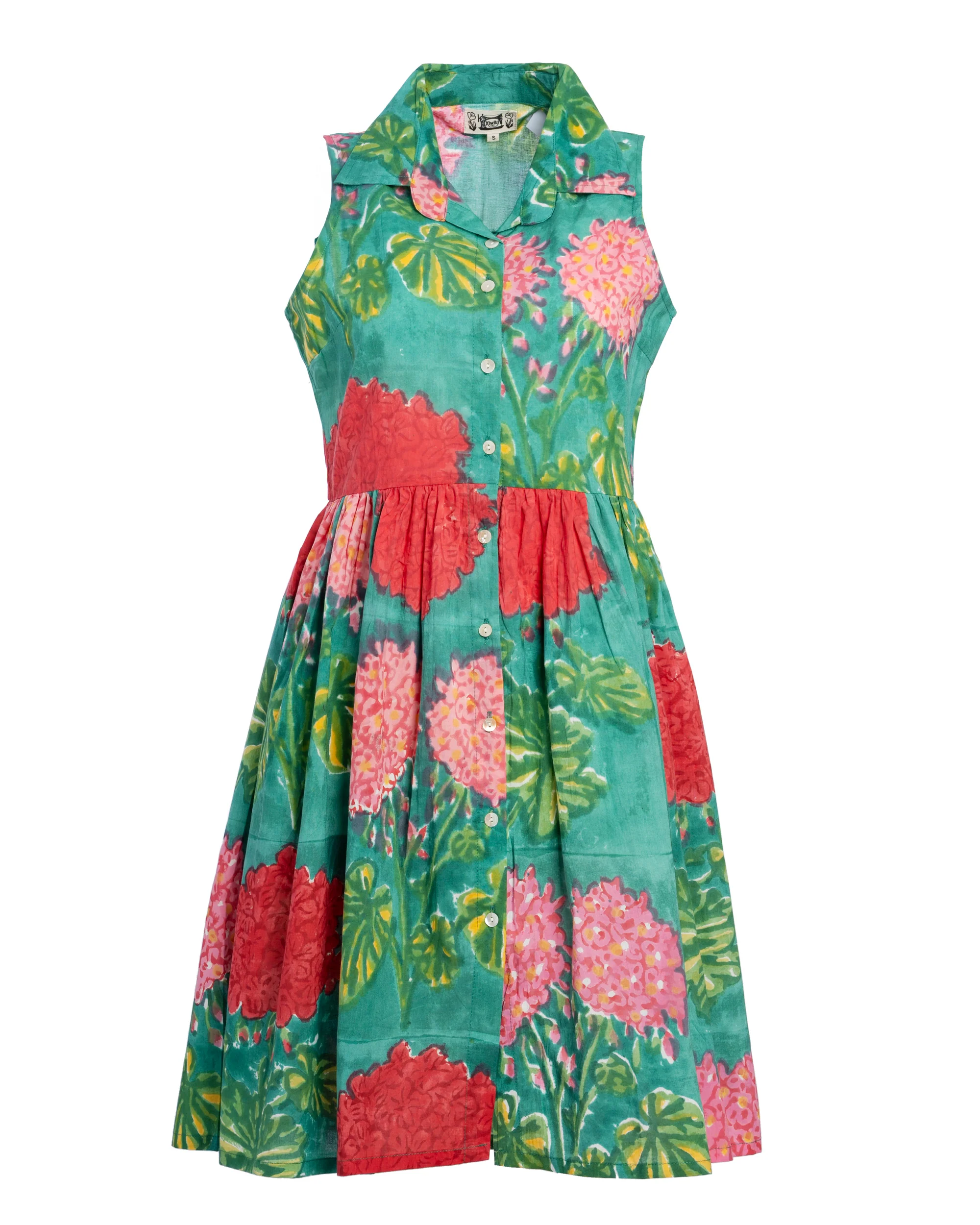 Variation 1: Women's Dress 100% Polyester Crepe - Aurora Dawn Sunset Soraya